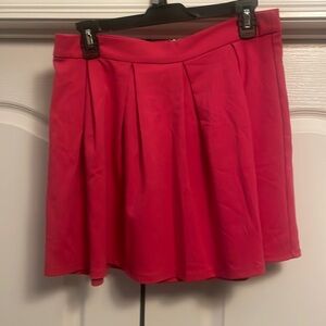 Pink skirt with gold zipper